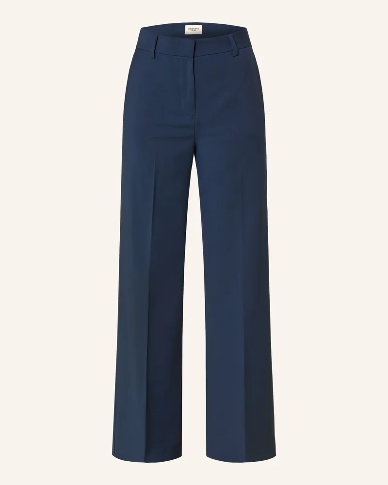 Max Mara Marlenehose Visivo blau Dunkelblau