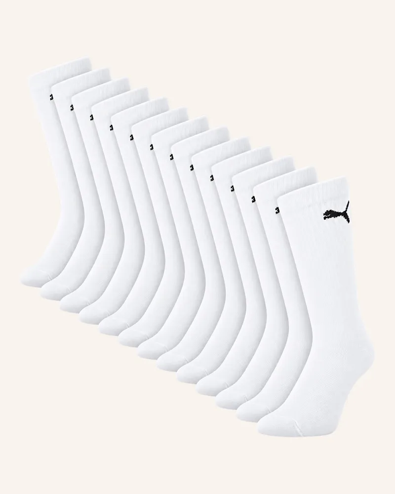 Puma Sportsocken Regular Crew 12-Pack weiss Weiss