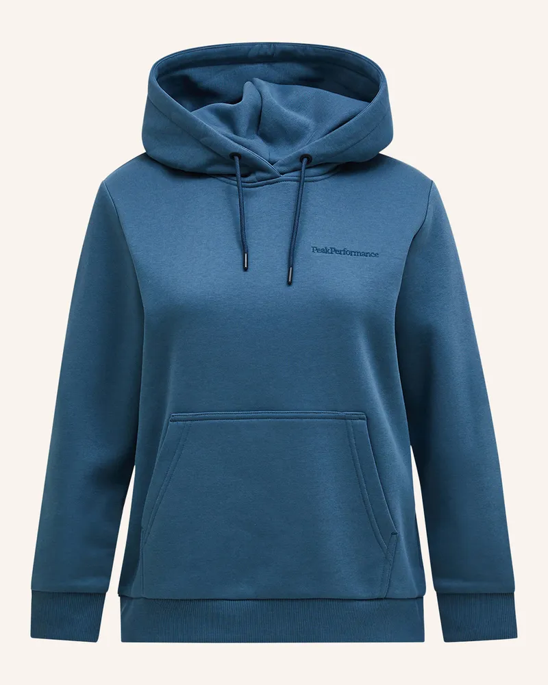 Peak Performance Hoodie Blau