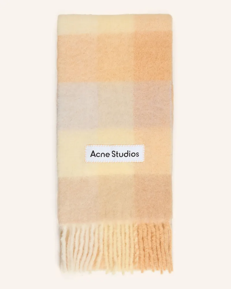 Acne Studios Schal Mit Alpaka orange Beige