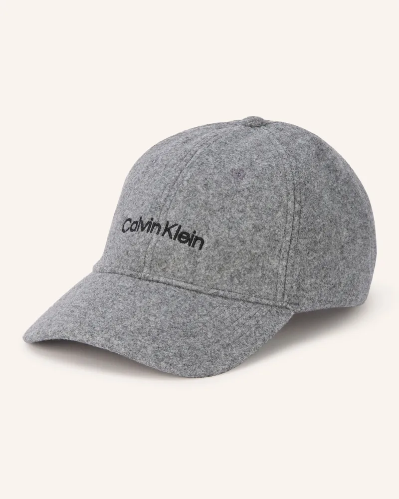 Calvin Klein Flanell-Cap grau Grau