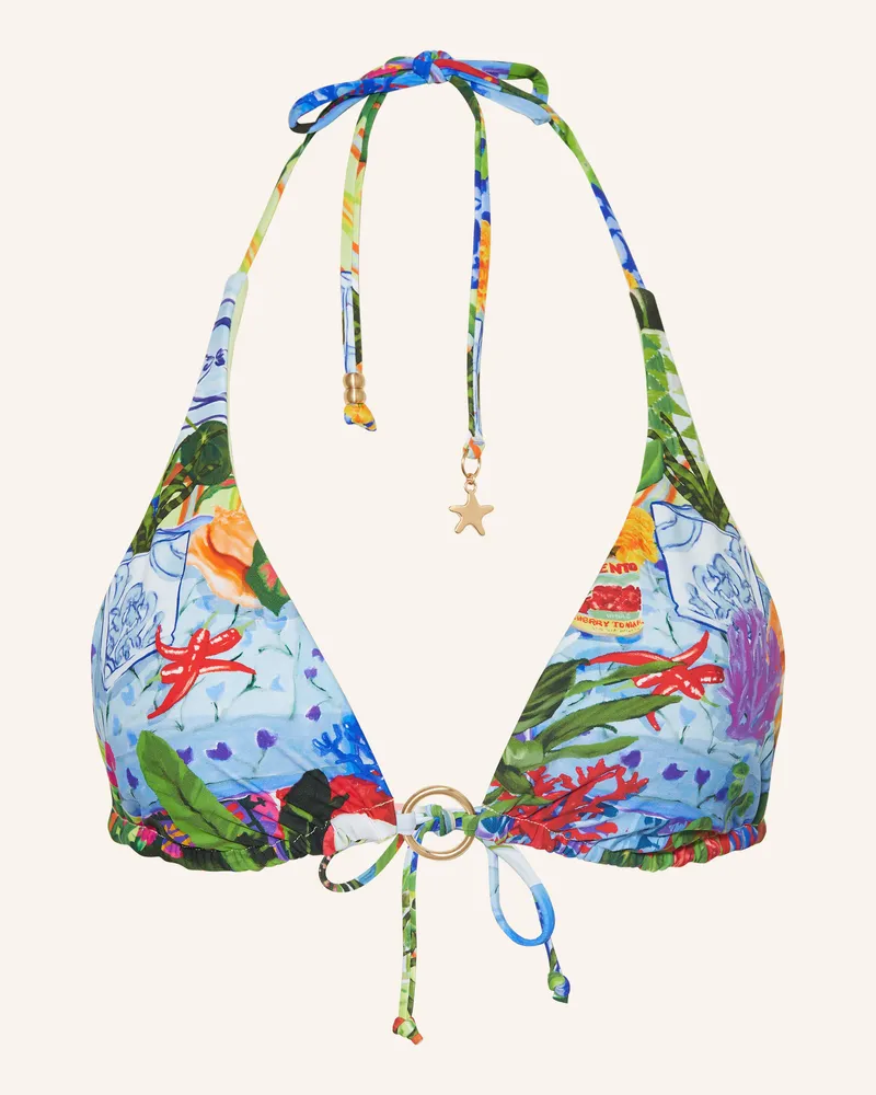 Seafolly Australia Triangel-Bikini-Top LA BOCA Hellblau