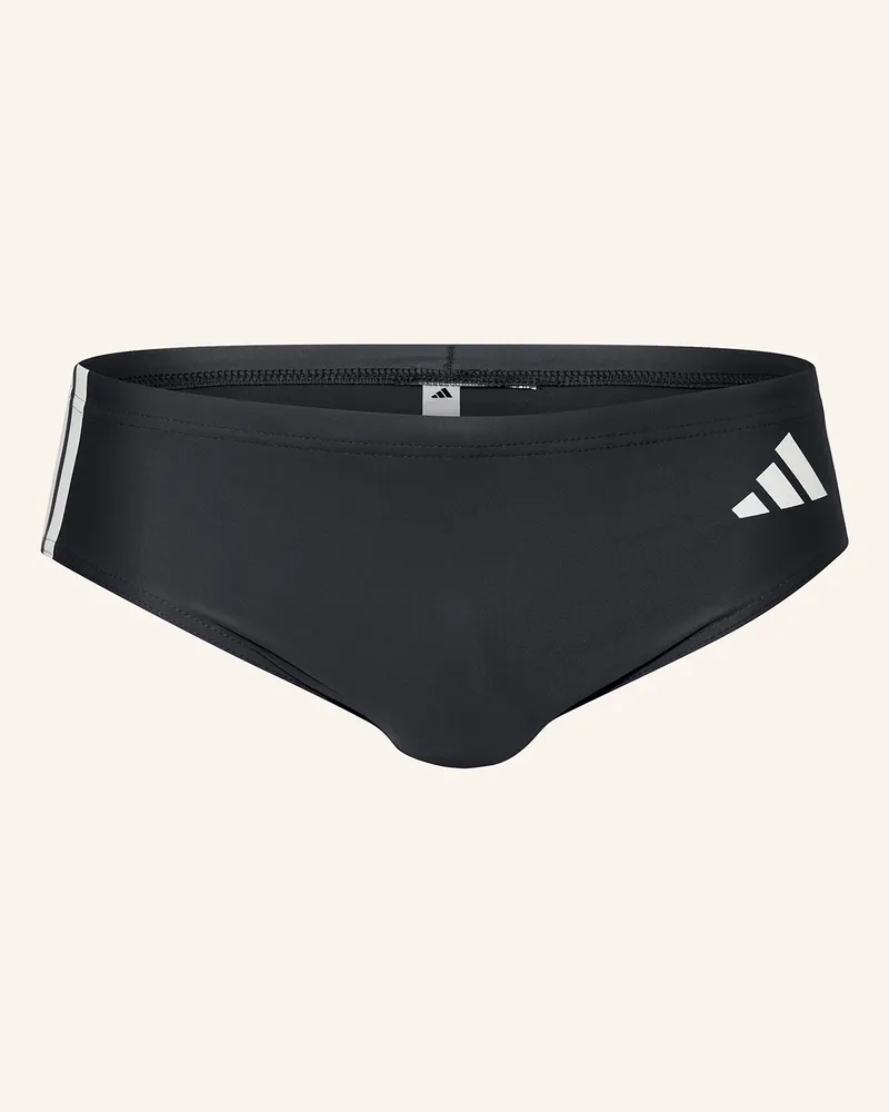 adidas Badeslip 3-Streifen schwarz Schwarz