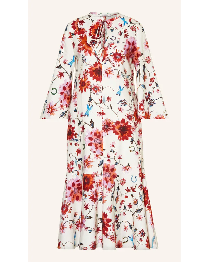 Dorothee Schumacher Leinenkleid FLORAL EASE II DRESS Weiss