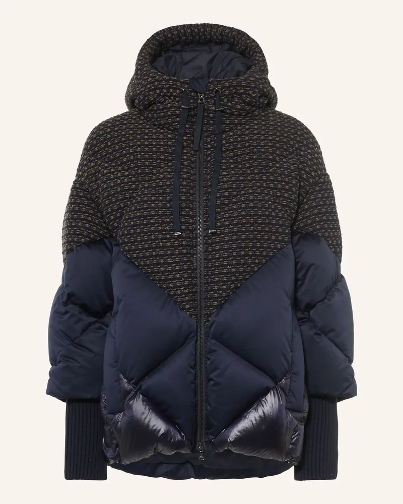 Bogner Daunenjacke Sheryl-d3 Im Materialmix Mit Glitzergarn blau Dunkelblau