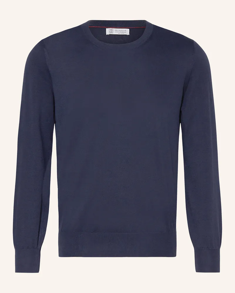 Brunello Cucinelli Pullover blau Dunkelblau