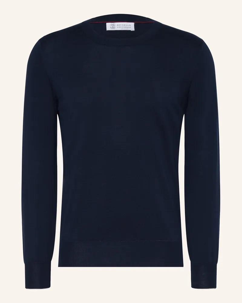Brunello Cucinelli Pullover blau Dunkelblau