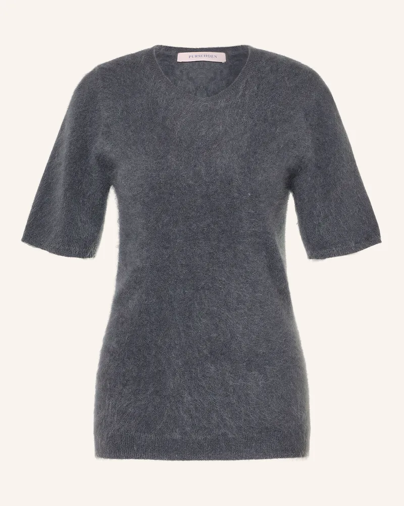 Puschoen Strickshirt Pisa Aus Cashmere grau Dunkelgrau