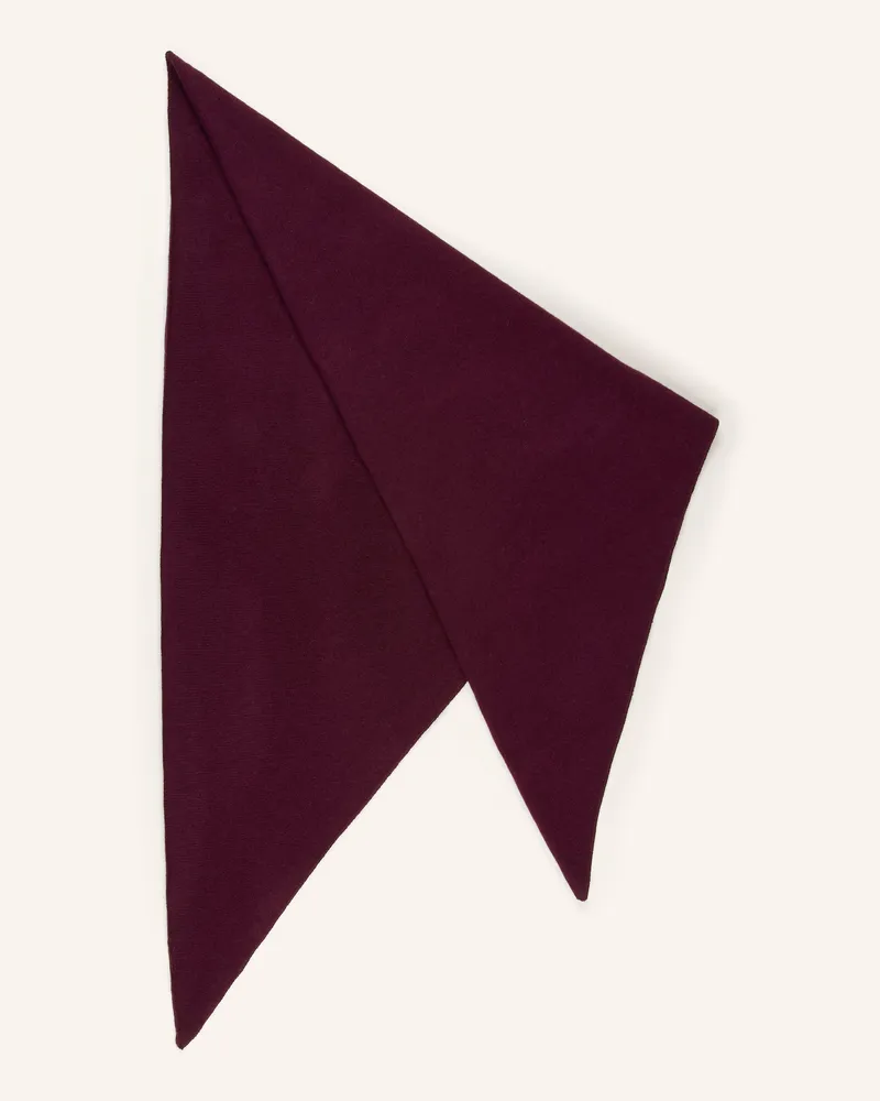 S. Marlon Dreieckstuch Aus Cashmere rot Dunkelrot