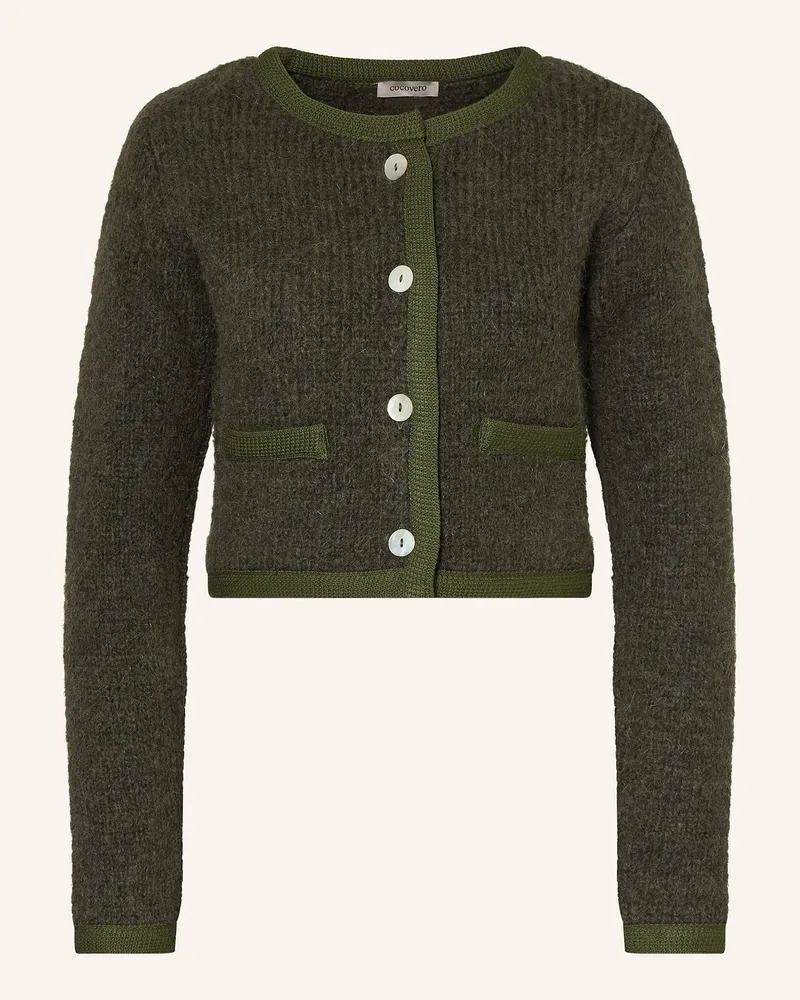 CocoVero Strickjacke MORA Dunkelgrün
