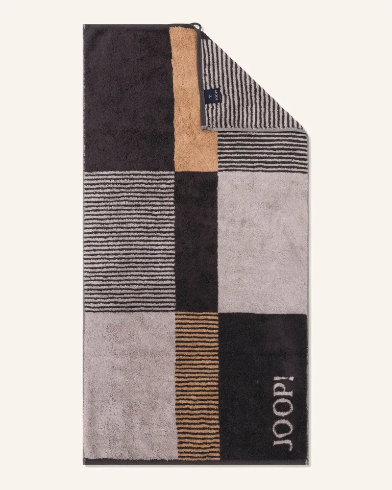 JOOP! Handtuch JOOP! DEVIDED Dunkelgrau