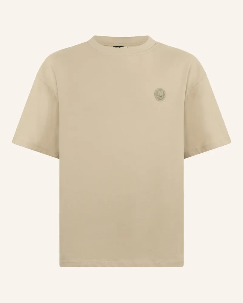 Philipp Plein Plein Sport Round Neck T-Shirt 3d Tiger beige Beige
