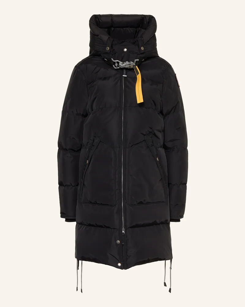 Parajumpers Daunenparka Long Bear Mit Abnehmbarer Kapuze schwarz Schwarz