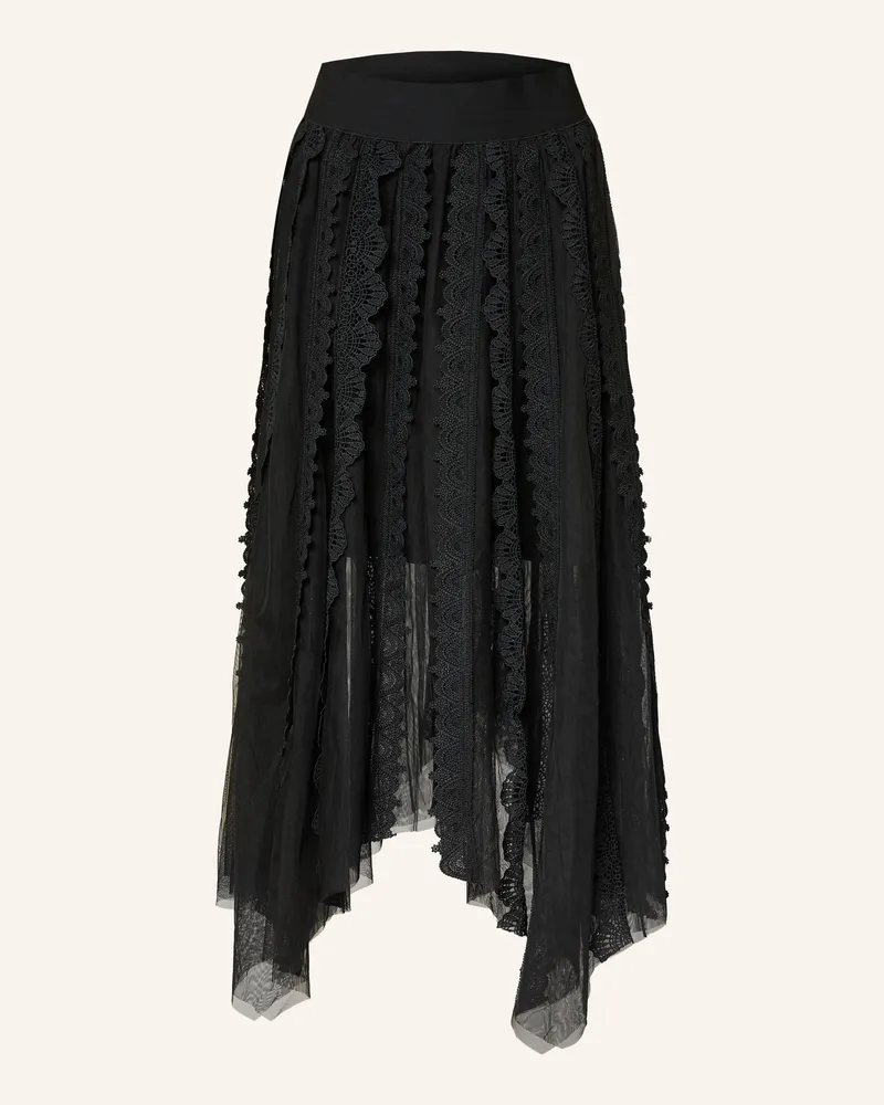 AllSaints Mesh-Rock Vashtie Mit Spitze schwarz Schwarz