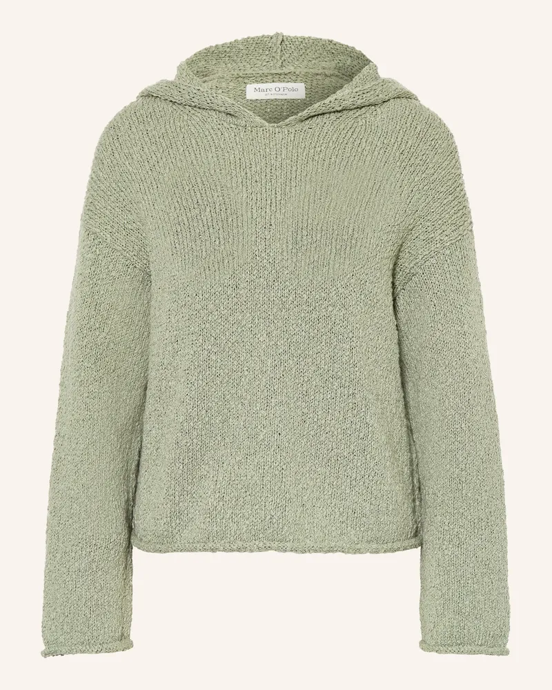 Marc O'Polo Strick-Hoodie Hellgrün