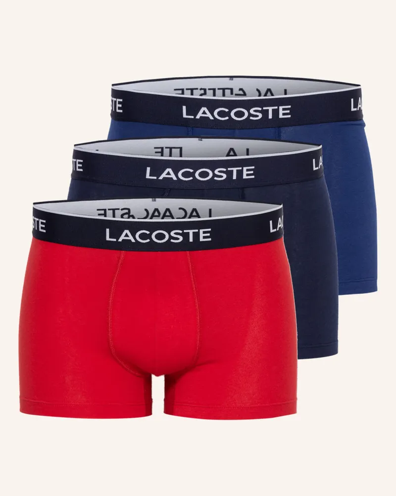 Lacoste 3er-Pack Boxershorts Dunkelblau