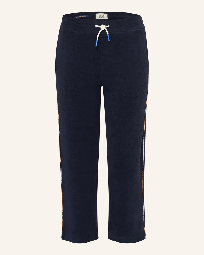 Scotch&Soda Frotteehose Mit Galonstreifen blau Dunkelblau