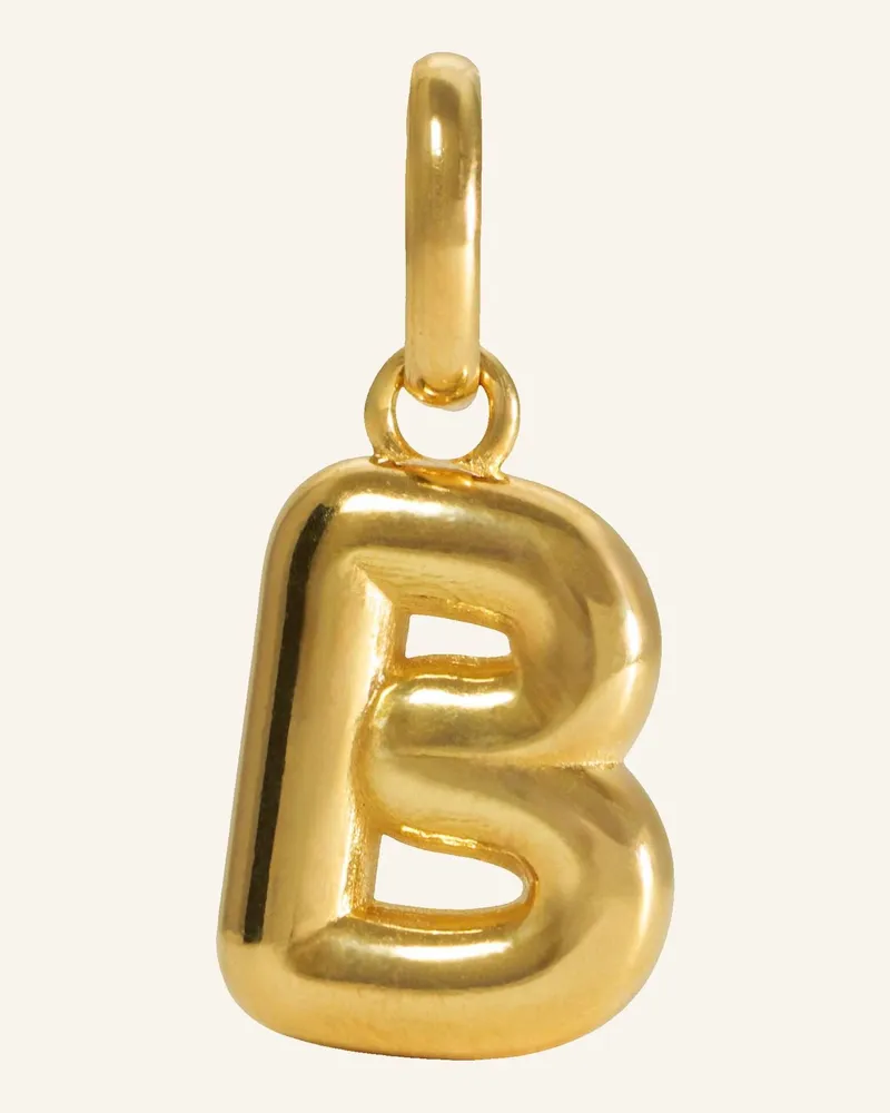 POMPIDOU Anhänger Puffy Letter B By Glambou gold Gold