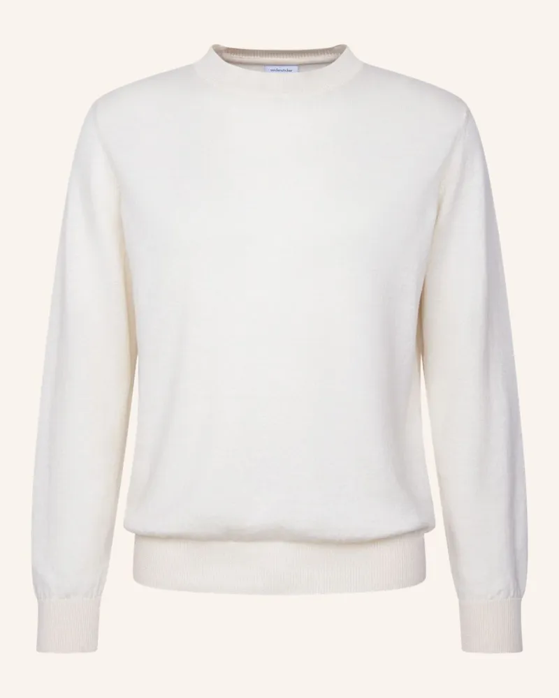 Seidensticker Pullover Regular Fit weiss Ecru