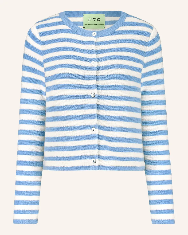 FTC Cashmere Strickjacke blau Hellblau