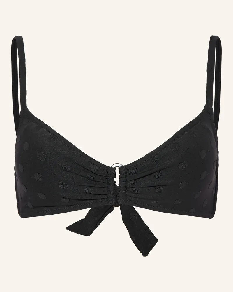 watercult Bralette-Bikini-Top Modern Dots schwarz Schwarz