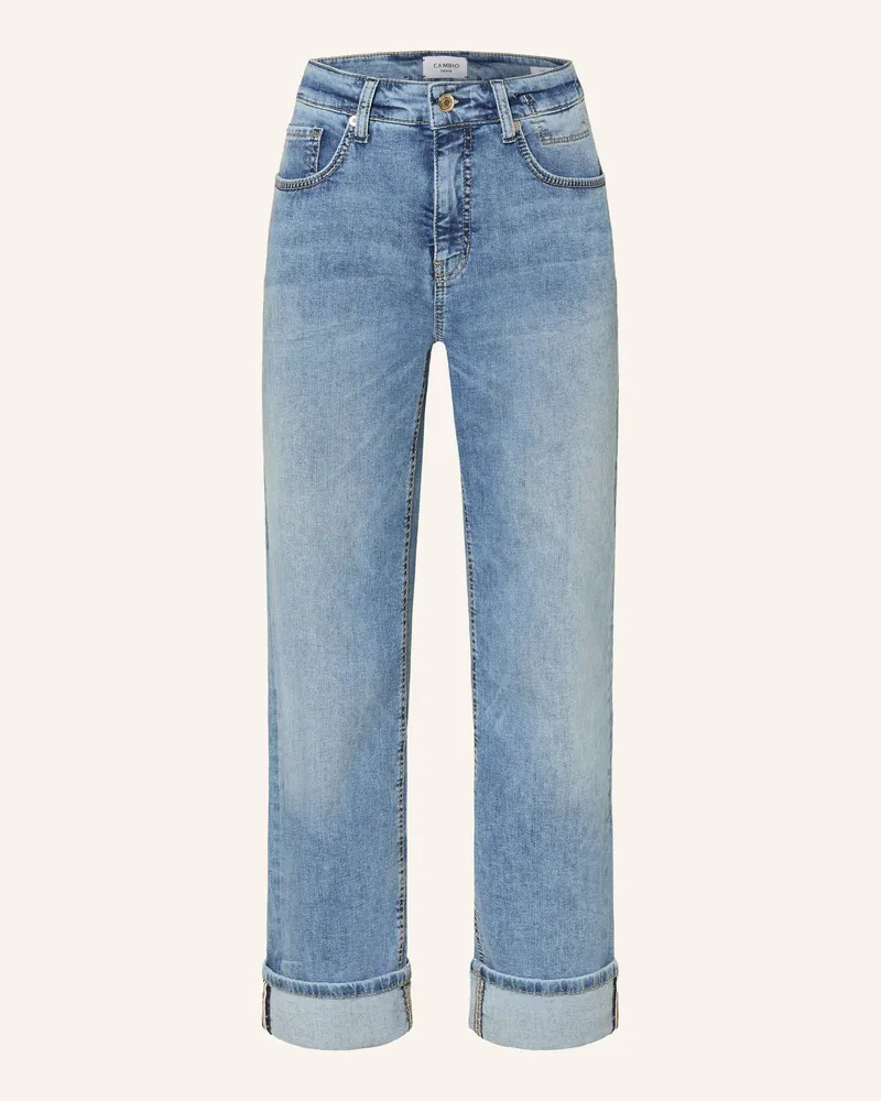 Cambio Cropped Jeans Gaia blau 5154