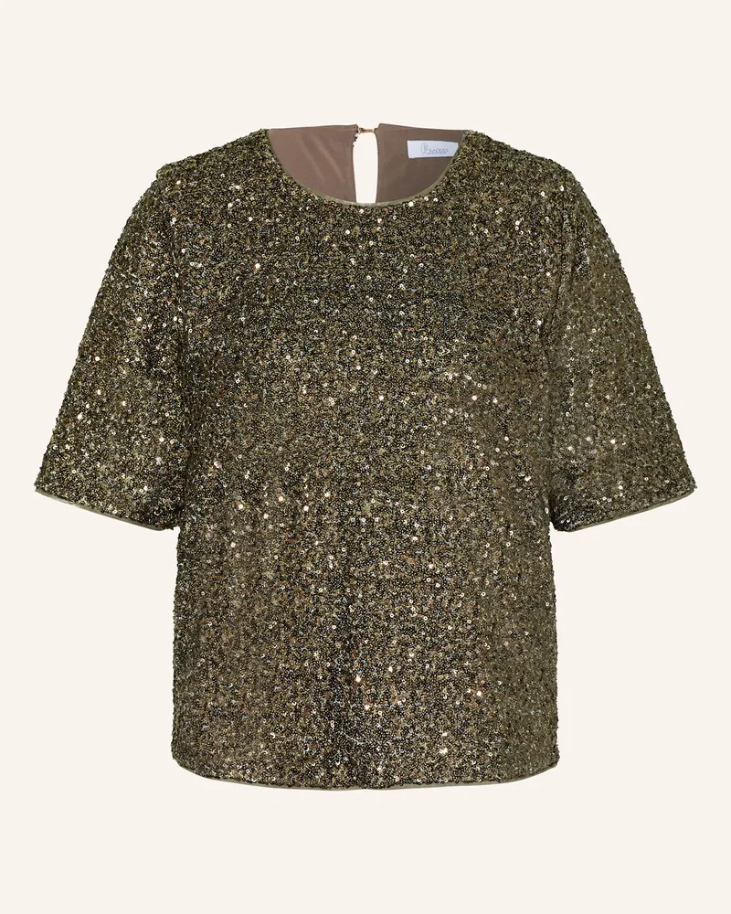 Princess goes Hollywood Blusenshirt mit Pailletten Khaki