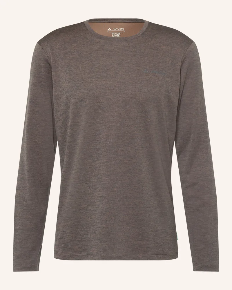 Vaude Longsleeve Essential braun Dunkelbraun