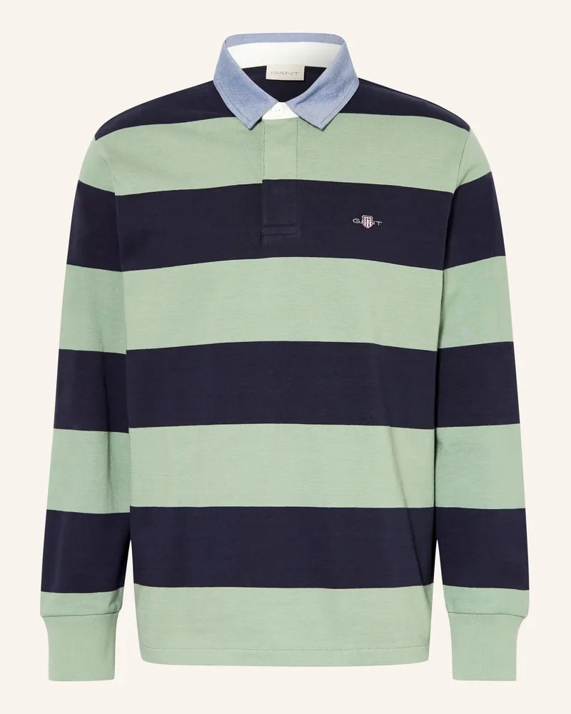 Gant Rugbyshirt gruen Dunkelblau