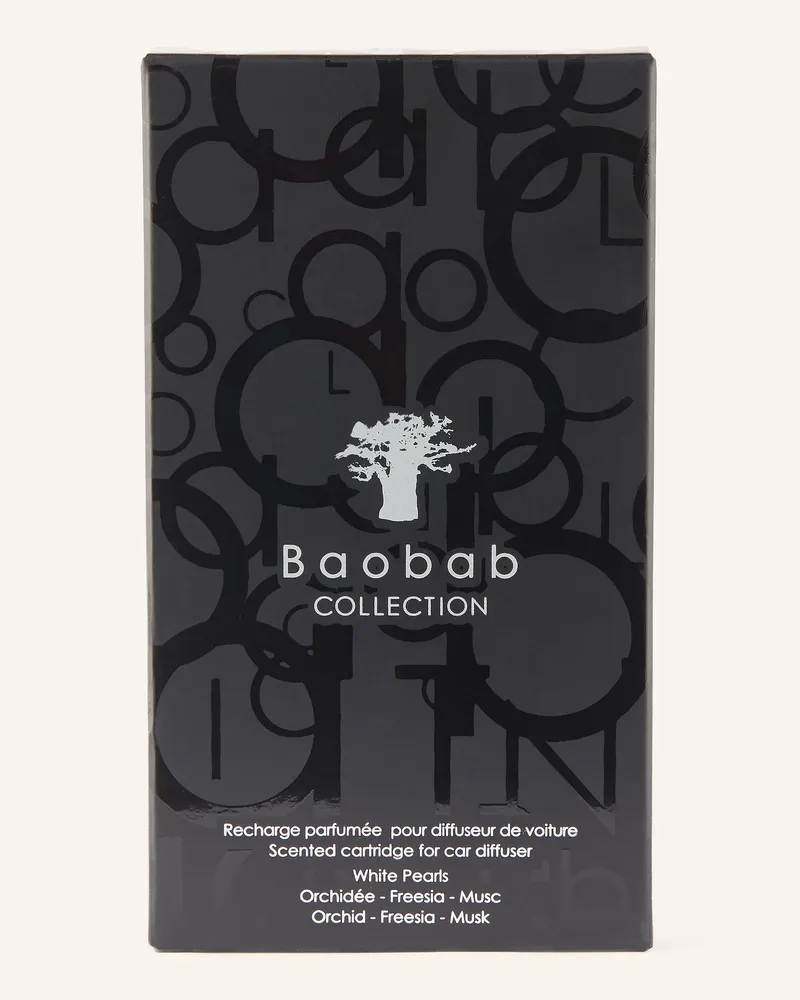 Baobab Collection Nachfüllpackung für Autoduft WHITE PEARLS Schwarz