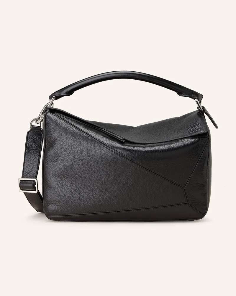 Loewe Handtasche PUZZLE NEW LARGE Schwarz