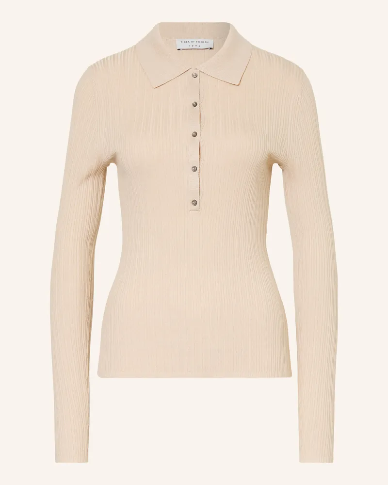 Tiger of Sweden Strick-Poloshirt Isla beige Beige