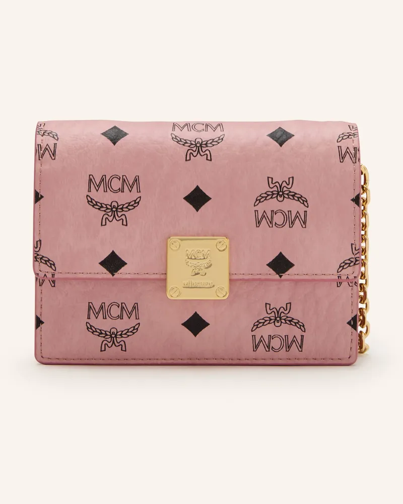 MCM Geldbörse Aren Zum Umhängen rosa Hellrosa