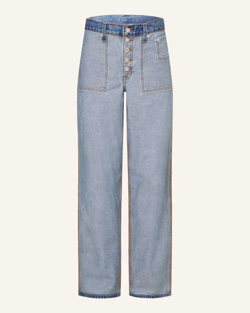 Levi's Straight Jeans BAGGY DAD zum Wenden Blau