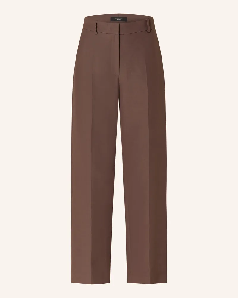 Max Mara Marlenehose Ballo braun Dunkelbraun