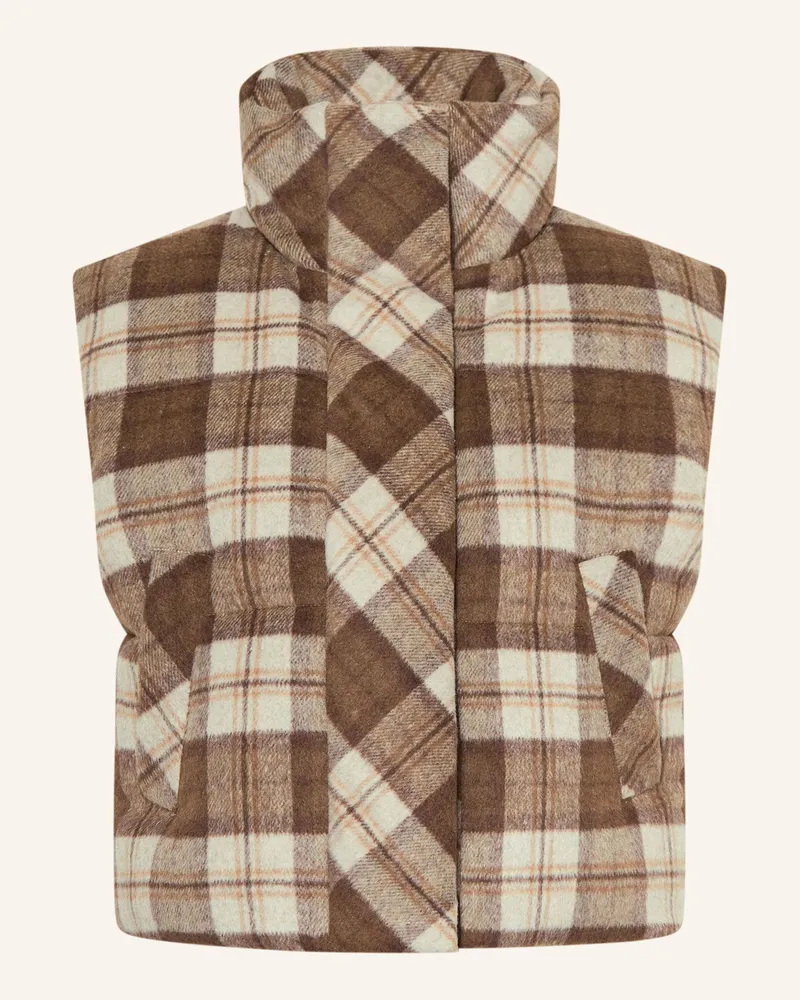 Mrs & HUGS Steppweste Braun