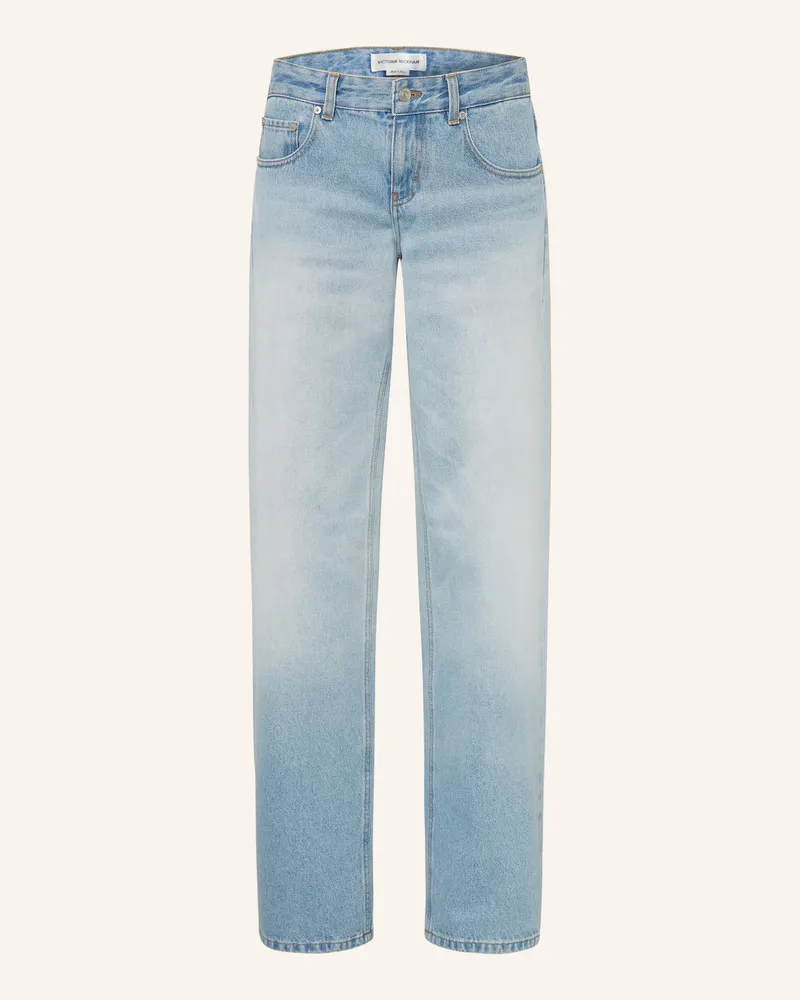 Victoria Beckham Straight Jeans Harper blau 8803