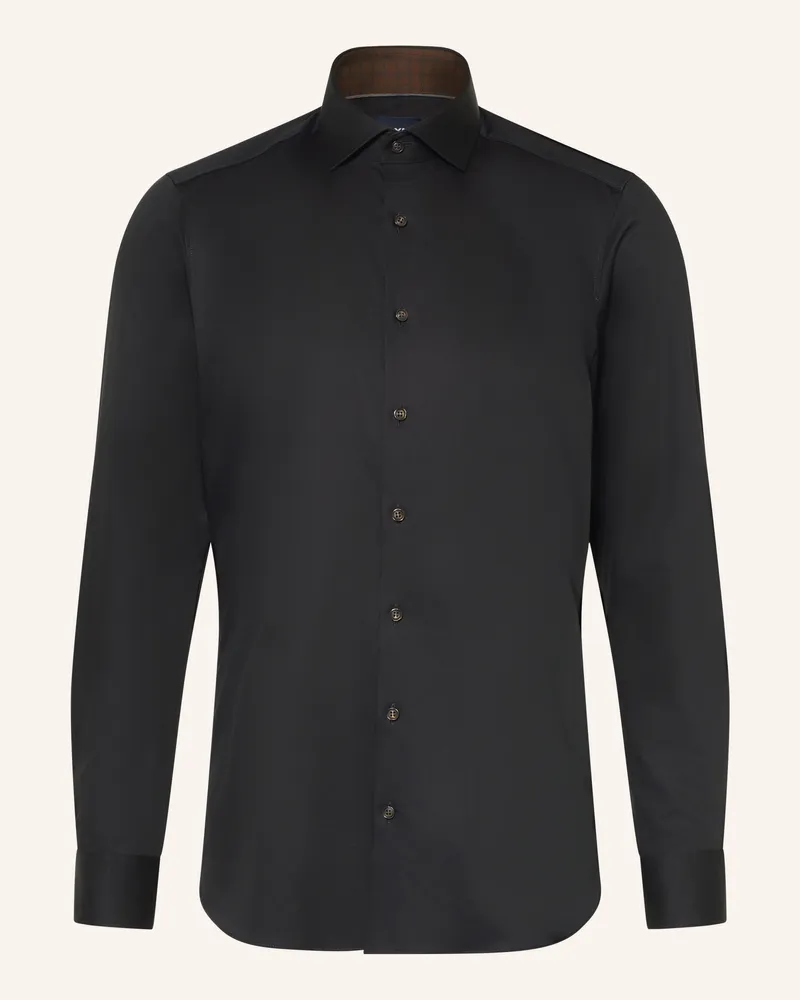 Olymp Hemd Level Five Body Fit schwarz Schwarz