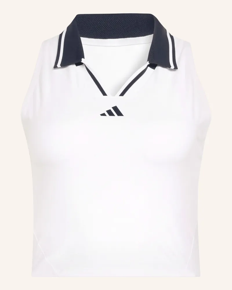 adidas Cropped-Top TENNIS CLIMACOOL CROP TANK PRO Weiss
