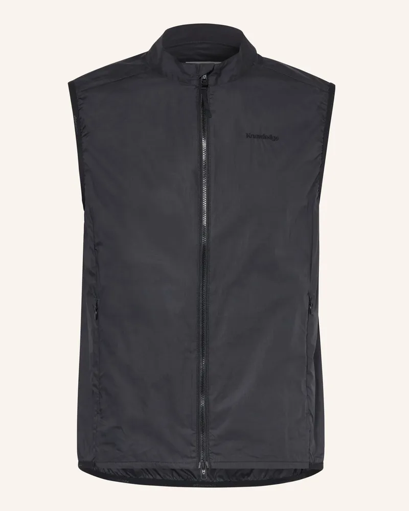 Knowledge Cotton Apparel Funktionsweste Vent Ripstop 90 schwarz Schwarz