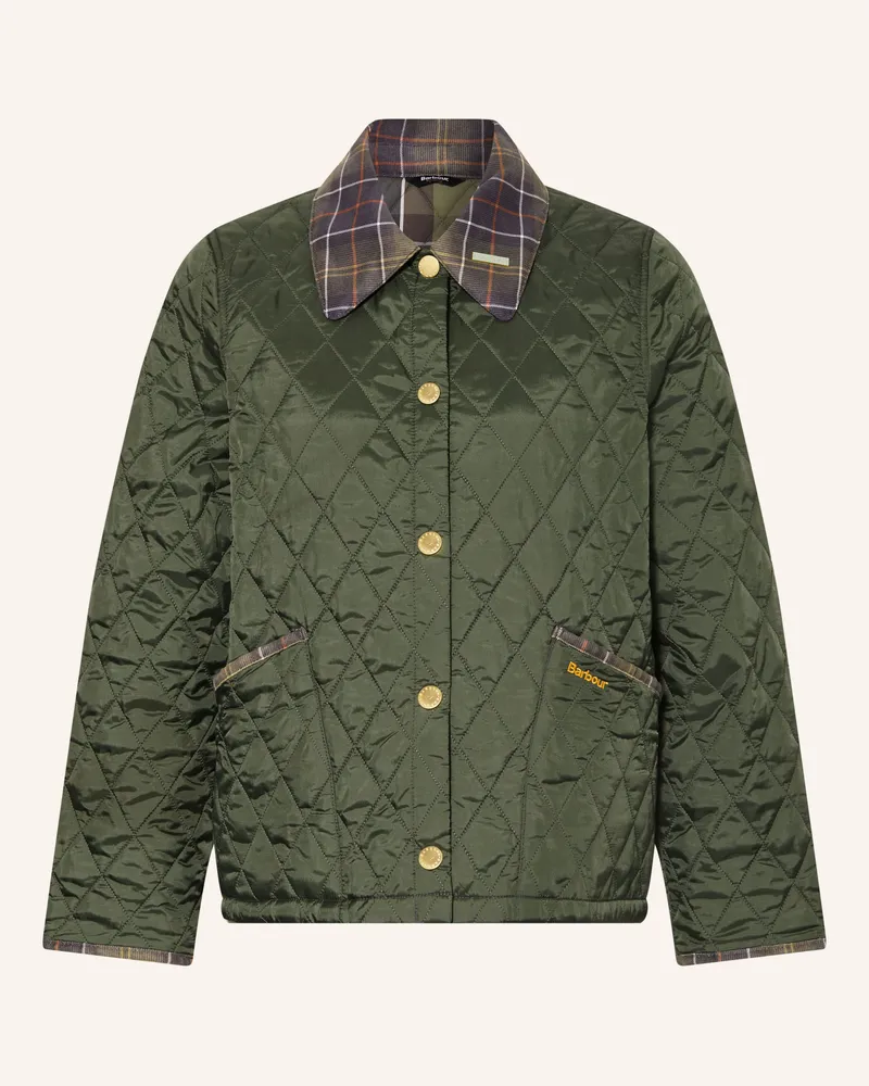 Barbour Steppjacke gruen Grün