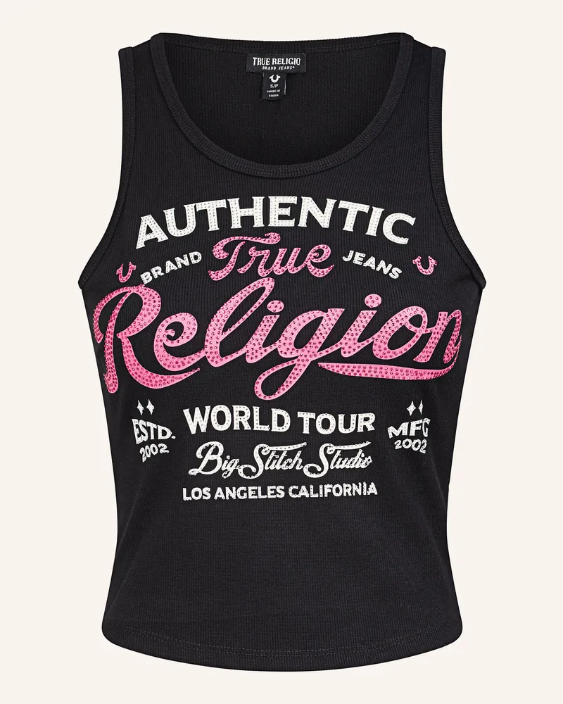 True Religion Tank Top schwarz Schwarz
