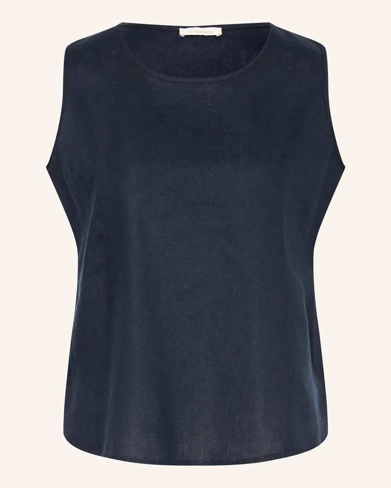 lilienfels Leinentop blau Dunkelblau