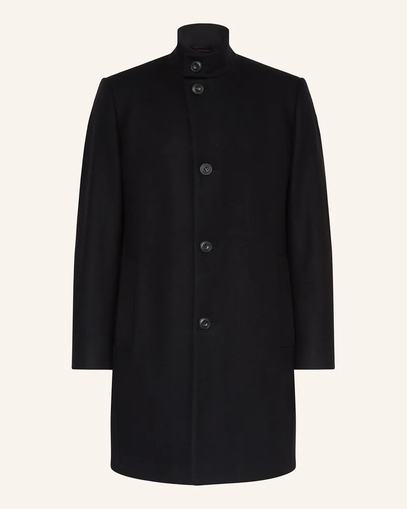 HUGO BOSS Wollmantel Mintrax schwarz Schwarz