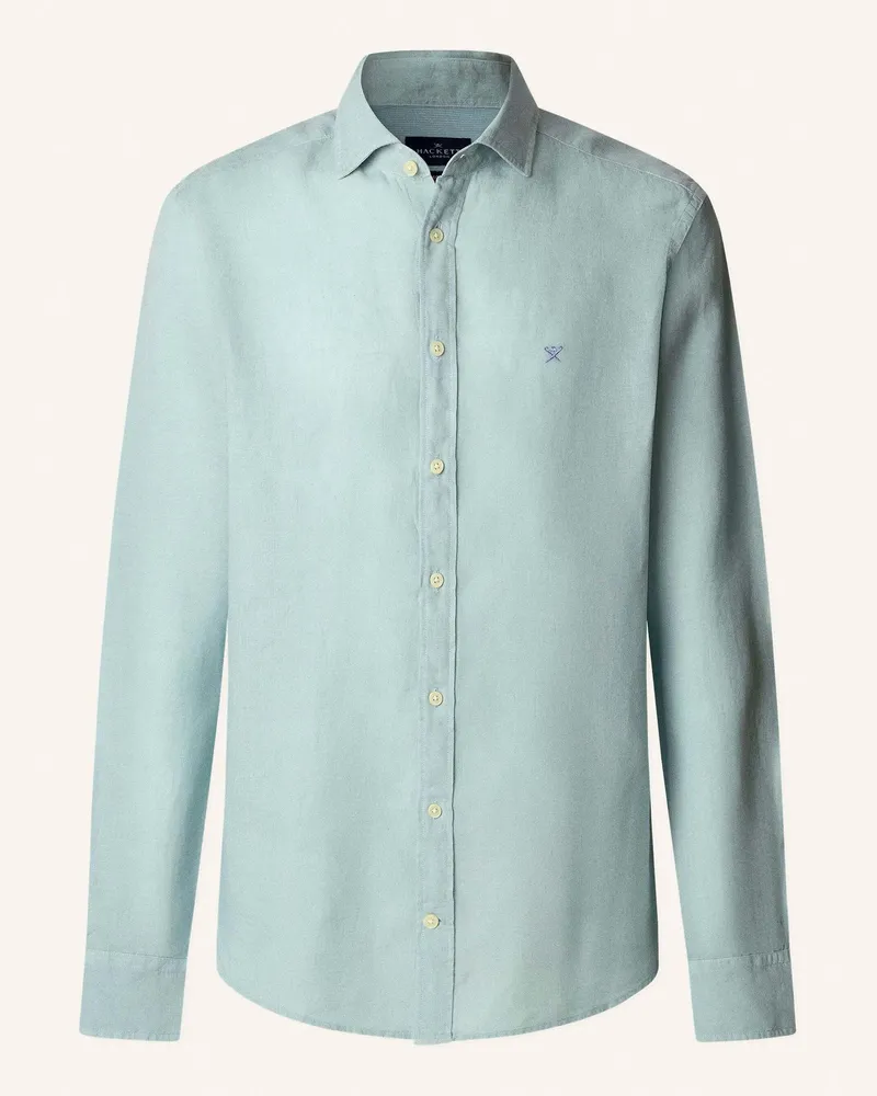 Hackett Freizeithemd ESS GMD LINEN KENT Hellgrün