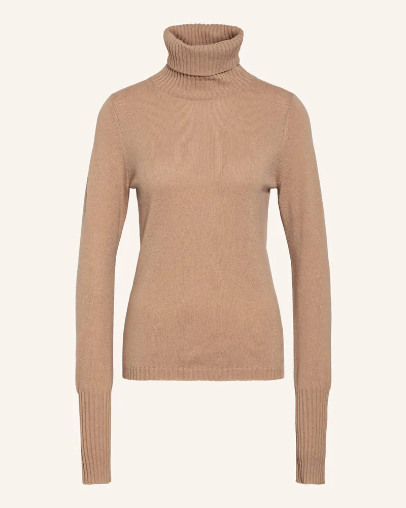 FTC Cashmere Rollkragenpullover aus Cashmere Beige