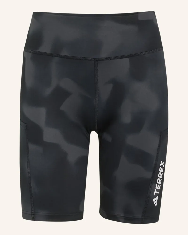adidas Terrex Multi 8inch Kurze Leggings, Print schwarz Schwarz