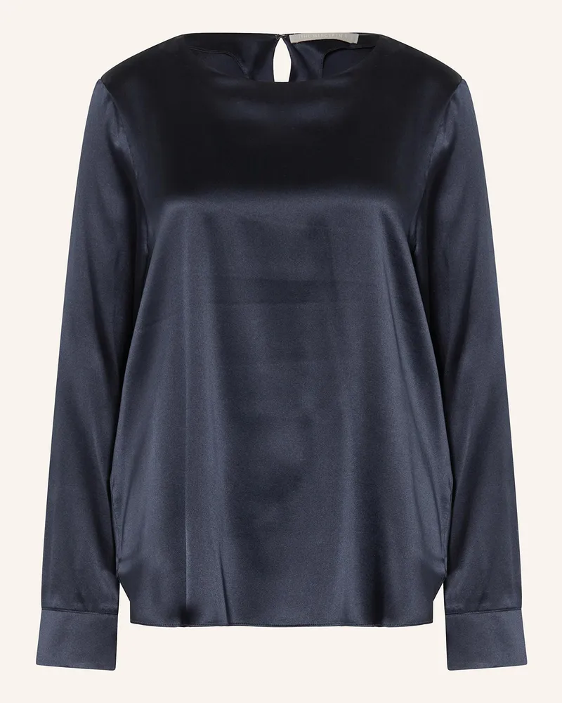 (THE MERCER) N.Y. Blusenshirt aus Seide Dunkelblau