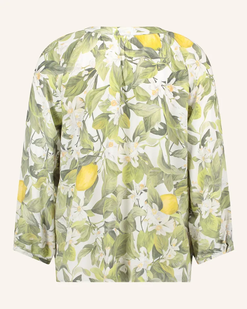 Cartoon Blusenshirt Mit 3/4-Arm beige Grün