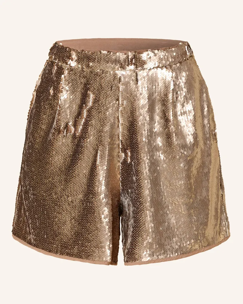 Mrs & HUGS Shorts Mit Pailletten beige Beige